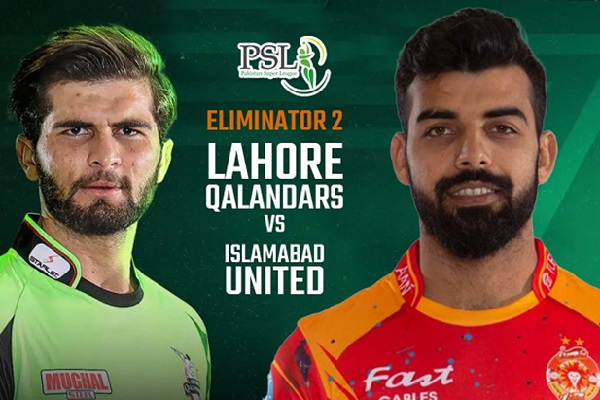 Pakistan Super League 2022, Lahore Qalandars vs Islamabad United: Eliminator 2