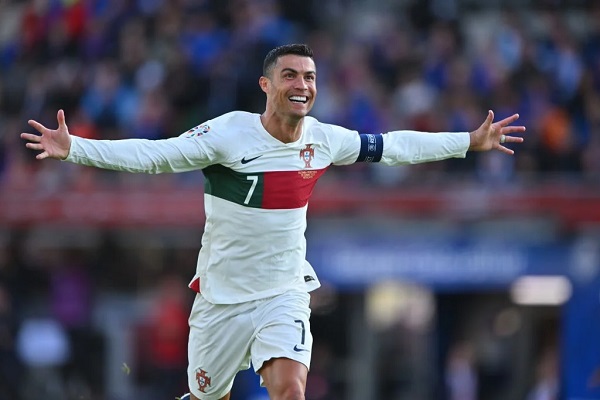 Cristiano Ronaldo scores in his 200th international appearance as Portugal defeats Iceland 1-0.