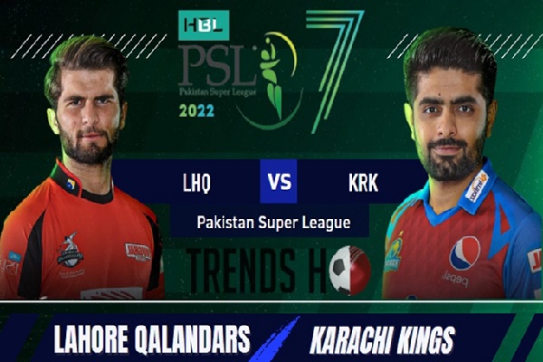 Pakistan Super League 2022, Lahore Qalandars vs Karachi Kings, Match 26th