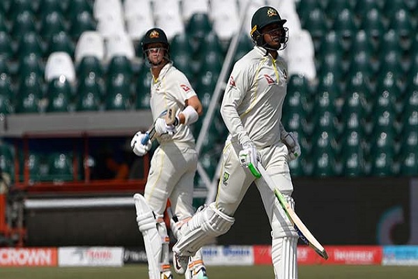After Usman Khawaja and Steve Smith's brilliance, Australia battles for victory.