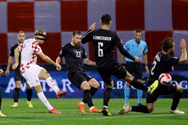 Croatia narrowly defeats Denmark 2-1 in the Nations League Group stages.