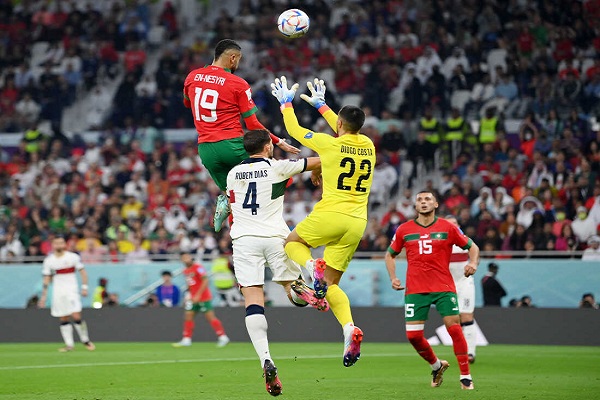 Portugal knocked out of the World Cup by Morocco.