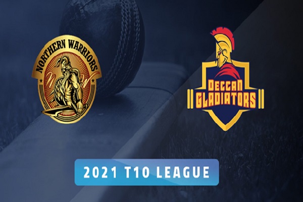 Deccan Gladiators vs Northern Warriors, 23rd Match: Abu Dhabi T10 League 2021