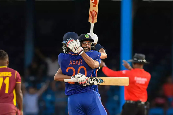 IND vs WI 2nd ODI Highlights: India defeats West Indies by two wickets to win the series 2-0, after Axar Patel's heroics