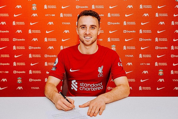 Liverpool forward Diogo Jota has committed his future to the club.