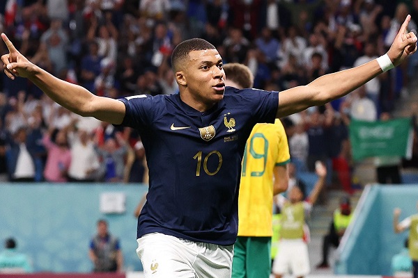Mbappe scores a double in the French 2-1 victory over Denmark.