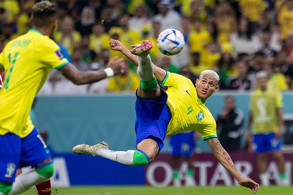Brazil dominates from the start with 2-0 victory over Serbia.