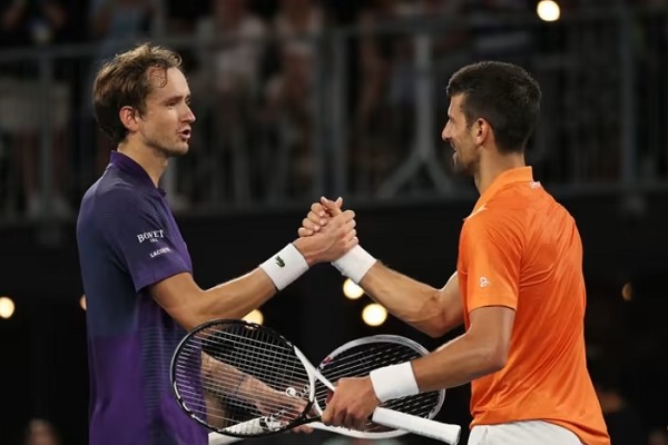 Djokovic beats Medvedev in Adelaide semi-finals.