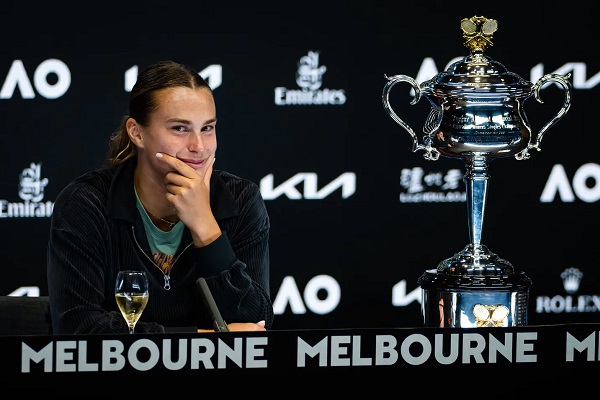 Aryna Sabalenka claims the Melbourne Open Title.