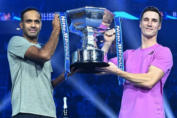 Rajeev Ram and Joe Salisbury claim the doubles title in Turin.