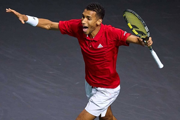 Canada propelled to the Davis Cup final by Auger-Aliassime.