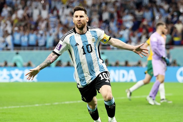 Lionel Messi scores in his 1,000th game to keep Argentina's hopes alive.