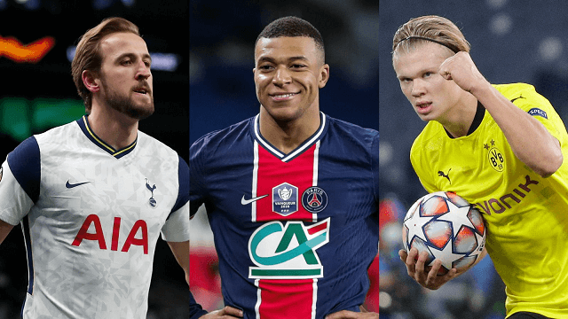 Kylian Mbappe, Harry Kane and Erling Haaland in the race for Manchester City summer selections