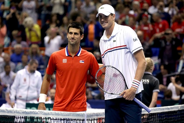 “Novak Djokovic has greatly improved his serve over the years.”; John Isner.