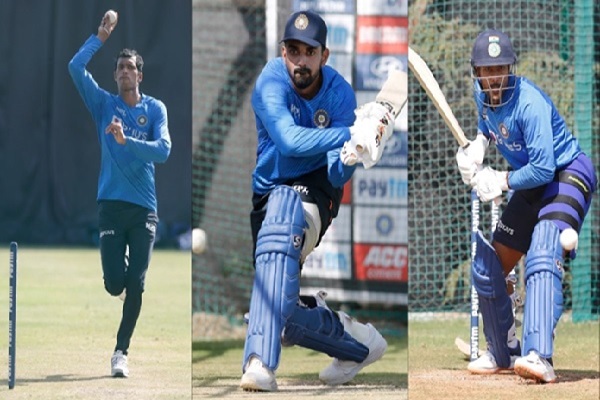 The Indian trio has joined the squad ahead of the second ODI against the West Indies.