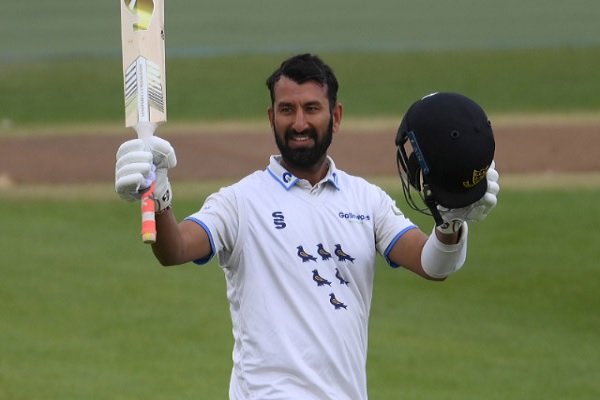 Cheteshwar Pujara maintains his excellent form in County Cricket, scoring his third century in three games.